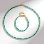 Parure in argento con Smeraldo Brasiliano