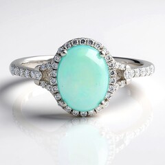 Anello in oro con Opale di Welo AAA