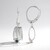 Orecchini in argento con Diamante Blu I2