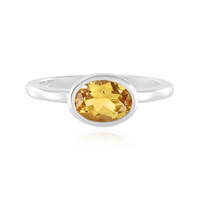 Anello in argento con Citrino