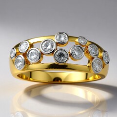 Anello in oro con Diamante I1 (H) (CIRARI)