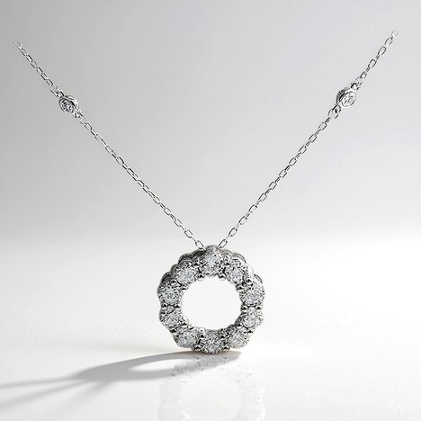 Collana in oro con Diamante I1 (H) (CIRARI)
