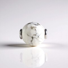 Ciondolo in argento con Howlite (MONOSONO COLLECTION)