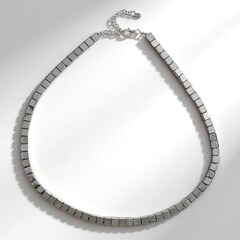 Collana in argento con Ematite Argentata