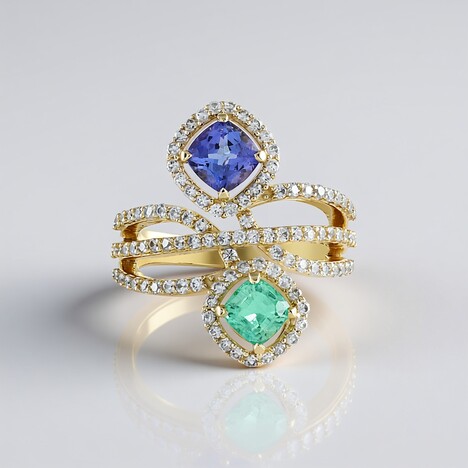 Anello in oro con Tanzanite (Adela Gold)
