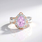 Anello in argento con Kunzite Brasiliana (Gems en Vogue)