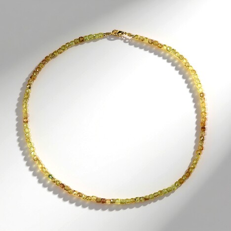 Collana in argento con Apatite Verde