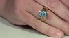 Anillo en plata con Topacio azul cielo (Ornaments by de Melo)
