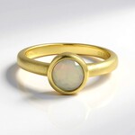 Anello in argento con Opale di Welo (MONOSONO COLLECTION)