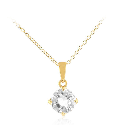 White Topaz Silver Necklace