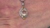 Colgante en plata con Cuarzo rutilado cobre