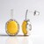 Orecchini in argento con Ambra Milky Baltica (dagen)