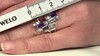 Anillo en plata con Amatista de Zambia