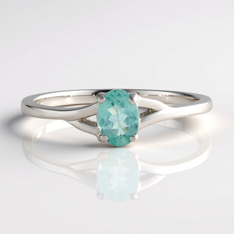 Anello in argento con Apatite Blu