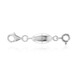 Silber-Magnetverschluss - 2,3 g - 6 cm