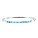 Sleeping Beauty Turquoise Silver Bangle (Faszination Türkis)