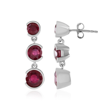 Orecchini in argento con Rubino del Madagascar (de Melo)