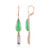 Pendientes en plata con Calcedonia verde (KM by Juwelo)