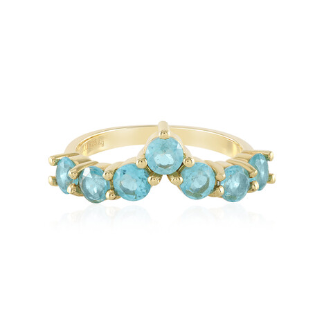 Anello in argento con Apatite Blu