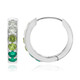 Boucles d'oreilles en argent et Améthyste verte