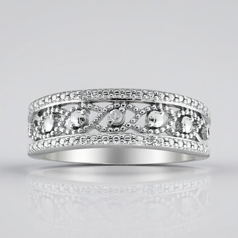 Anello in argento con Diamante I3 (I)