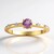 Anello in oro con Scapolite Porpora