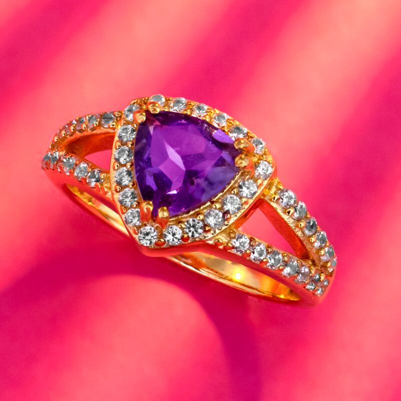 Marokkanischer Amethyst-Silberring