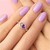 Anillo en plata con Amatista de Marruecos