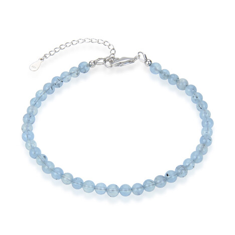 Bracciale in argento con Acquamarina