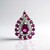 Ciondolo in argento con Rodolite