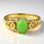 Bague en argent et Chrysoprase impériale