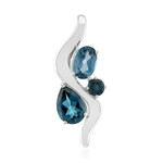 London Blue Topaz Silver Pendant (Pallanova)