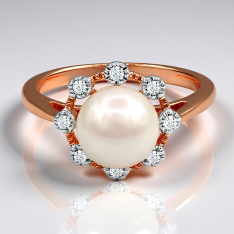 Anello in oro con Perla Akoya (TPC)