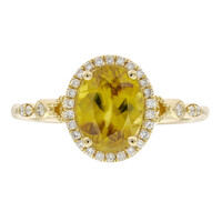 Gouden ring met een Sfeen (CIRARI)