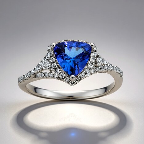 Anello in oro con Tanzanite AAA (CIRARI)