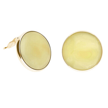 Pendientes en plata con Ámbar báltico (dagen)