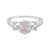 Bague en argent et Quartz rose