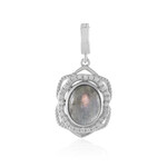 Pendentif en argent et Labradorite rose de Maniry