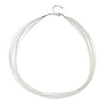 Collar en plata con Topacio blanco