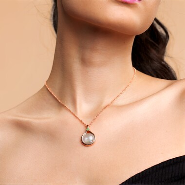 Collana in argento con Labradorite Verde Maniry (KM by Juwelo)
