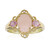 Pinkfarbener Opal-Goldring