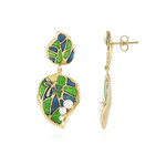 Pendientes en plata con Perla blanca Freshwater (Adela Silber)