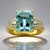 Anello in oro con Acquamarina Brasiliana AAA (CIRARI)