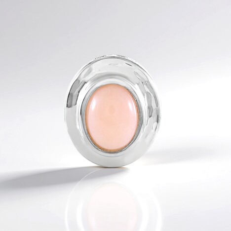 Ciondolo in argento con Opale Rosa (MONOSONO COLLECTION)
