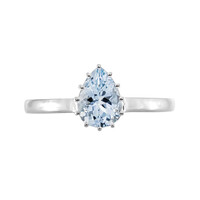 10K AAA Brazilian Aquamarine Gold Ring