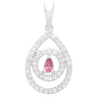 Pendentif en argent et Tourmaline rose