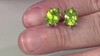 Pendientes en plata con Peridoto (de Melo Essence)