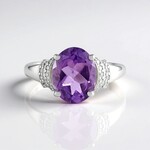 Anello in argento con Ametista