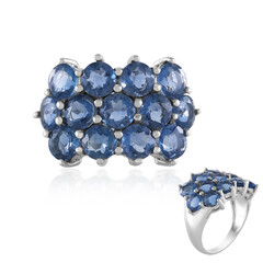 Anello in argento con Fluorite Cangiante