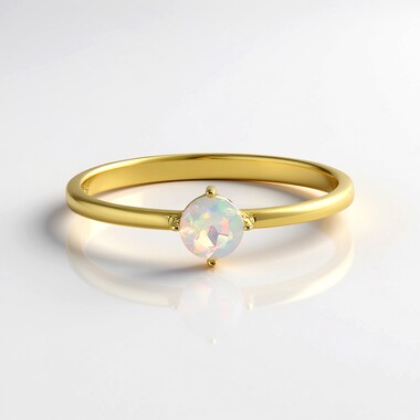 Welo-Opal-Silberring